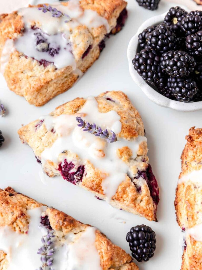 Bright Orange Scones with Sweet Citrus Glaze