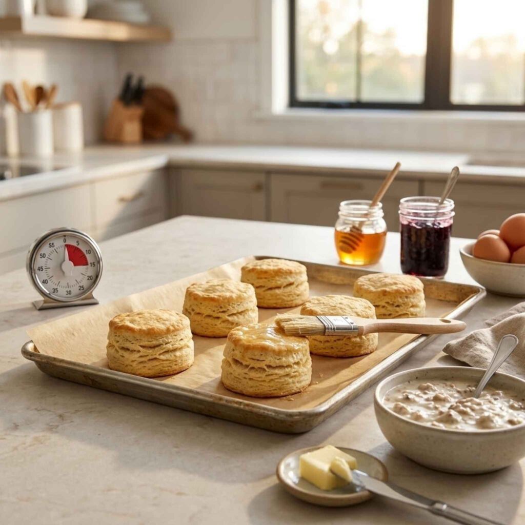 Cool the biscuits briefly