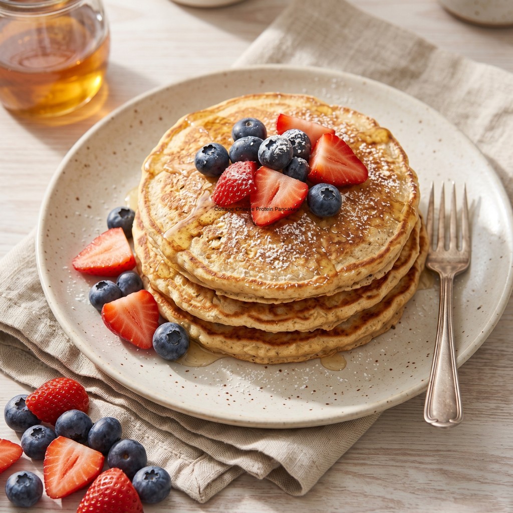 Cottage Cheese Protein Pancakes