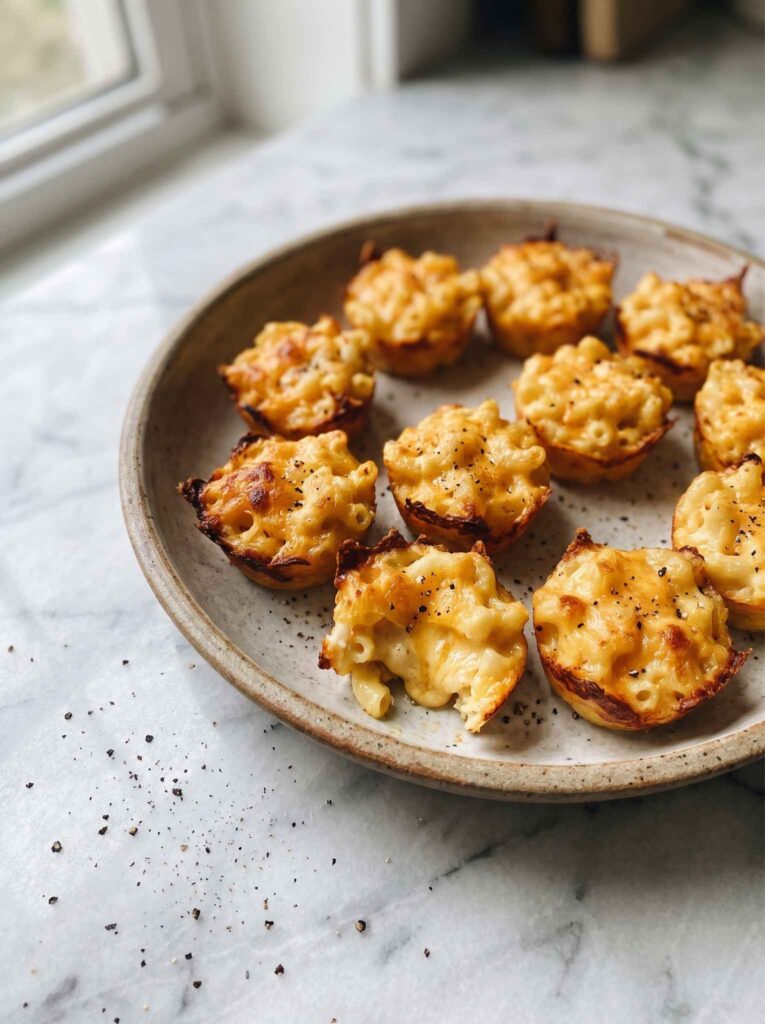 Bake Mini Mac and Cheese Bites in a Muffin Tin
