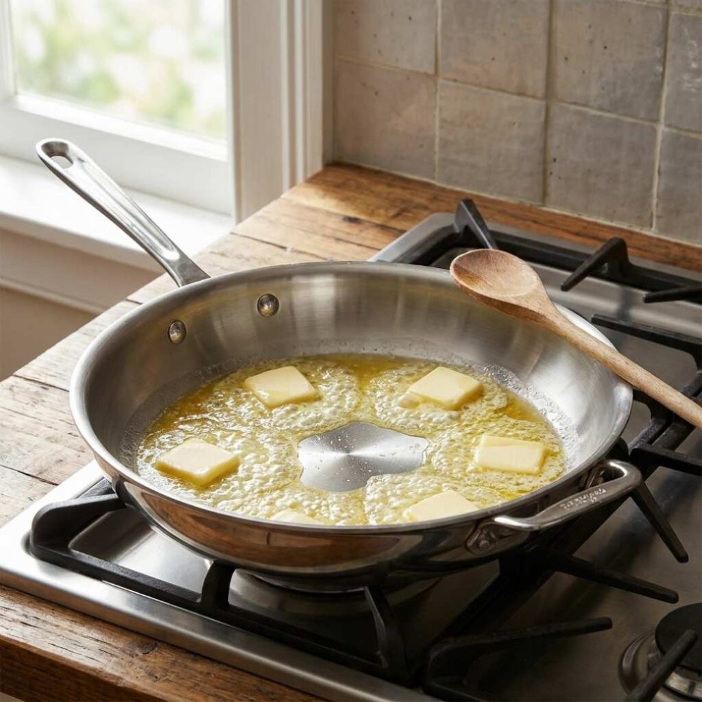 Melt the Butter Over Medium-Low Heat