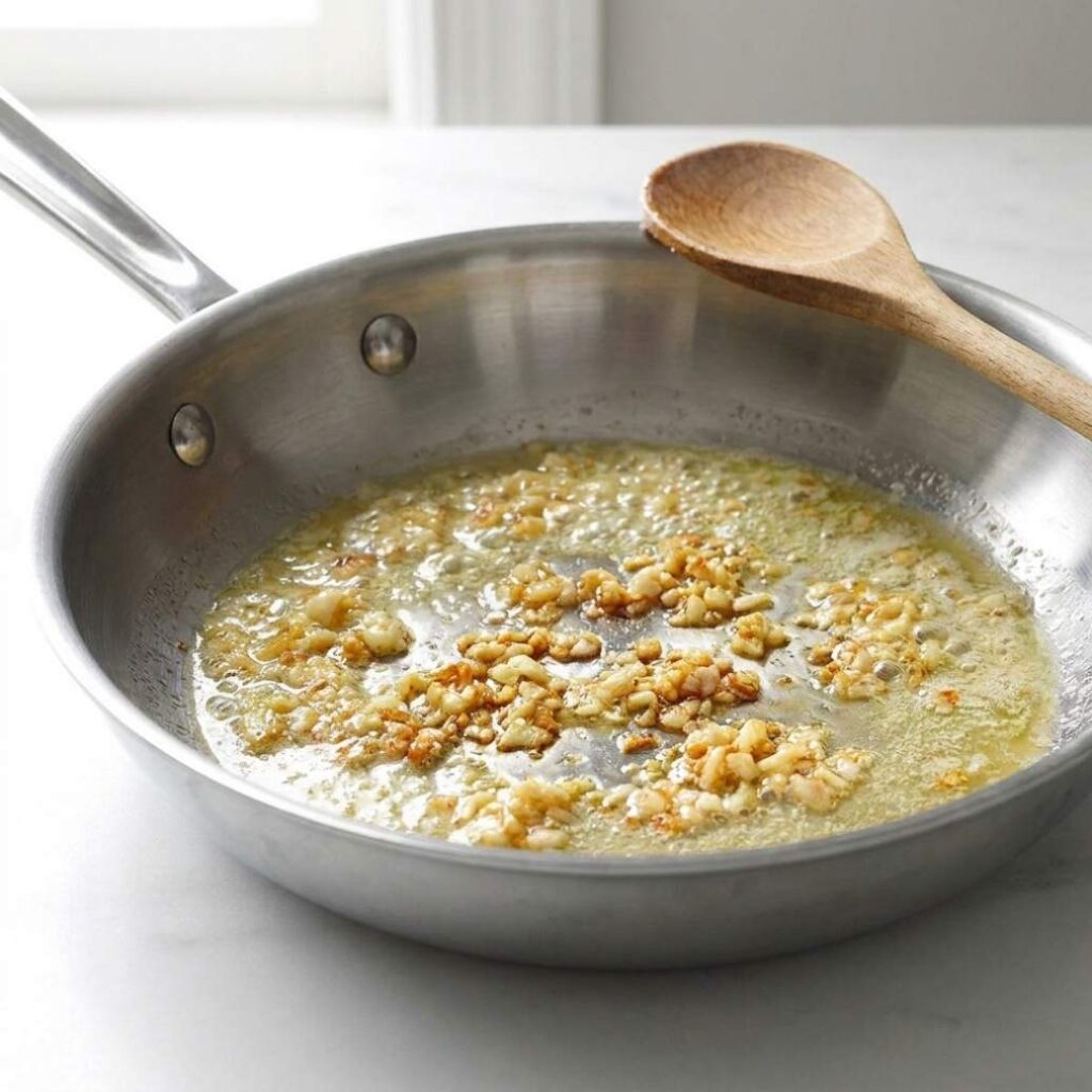 Sauté the Garlic Until Fragrant