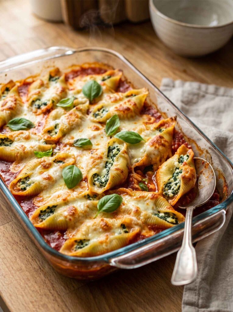 Stuffed Shells That Hide Spinach in Every Bite