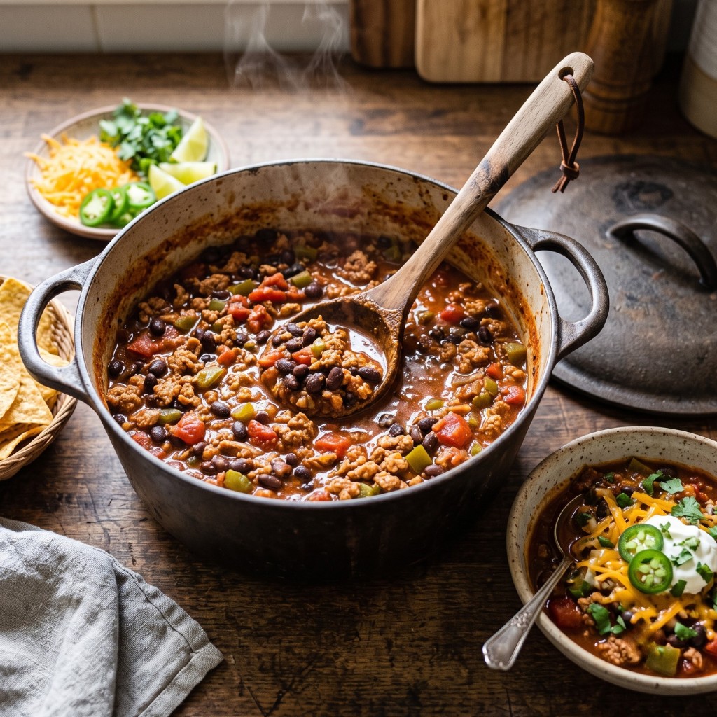 Turkey Chili with Black Beans