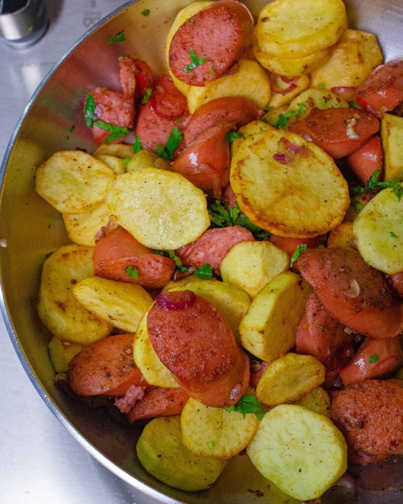 Smoked Sausage and Pan-Fried Potato Skillet