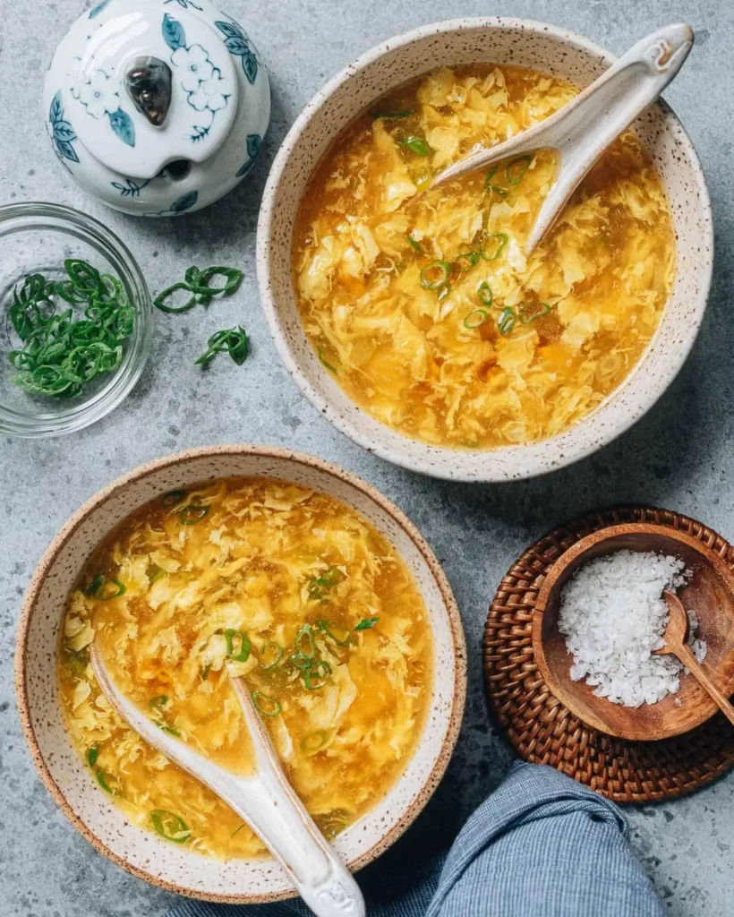 Comforting and Wispy Egg Drop Soup