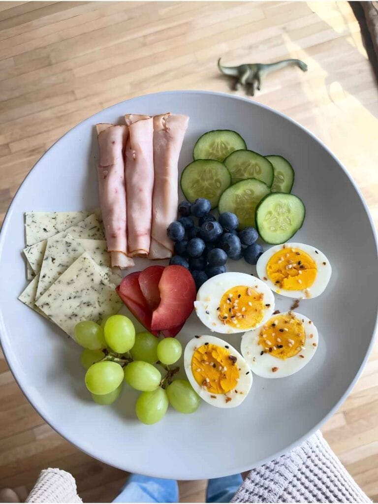 Deli Meat Rolls and Seasoned Eggs