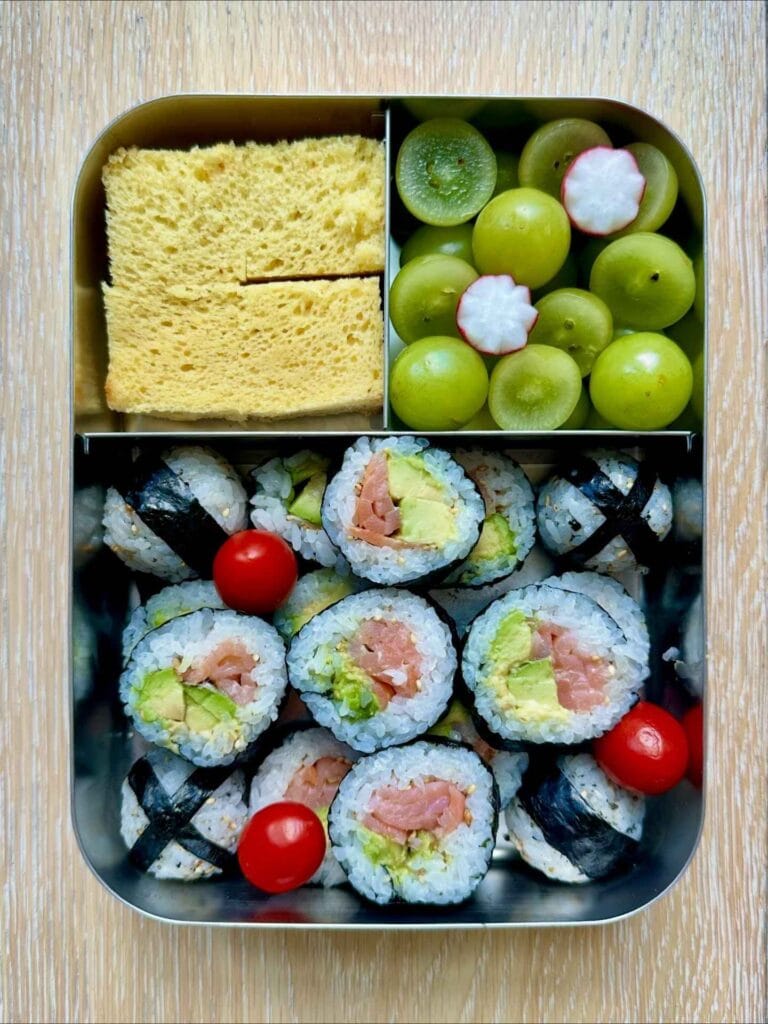 Kid-Friendly Salmon and Avocado Sushi Rolls