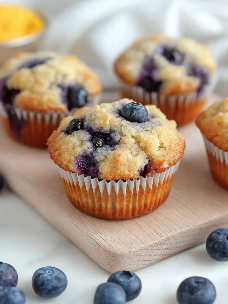 Bakery-Style Jumbo Blueberry Muffins